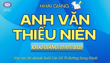 KHAI GIẢNG ANH VĂN THIẾU NIÊN