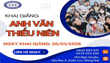 KHAI GIẢNG LỚP ANH VĂN THIẾU NIÊN