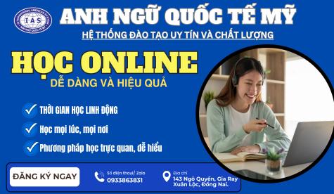 HỌC ONLINE VỚI QUỐC TẾ MỸ-IAS