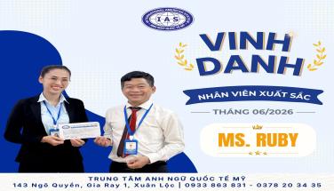VINH DANH NHÂN VIÊN XUẤT SẮC THÁNG 06/2026 
