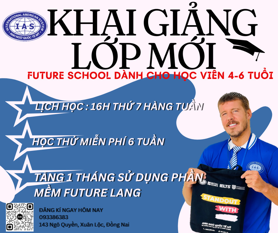 LỚP TIẾNG ANH FUTURE SCHOOL