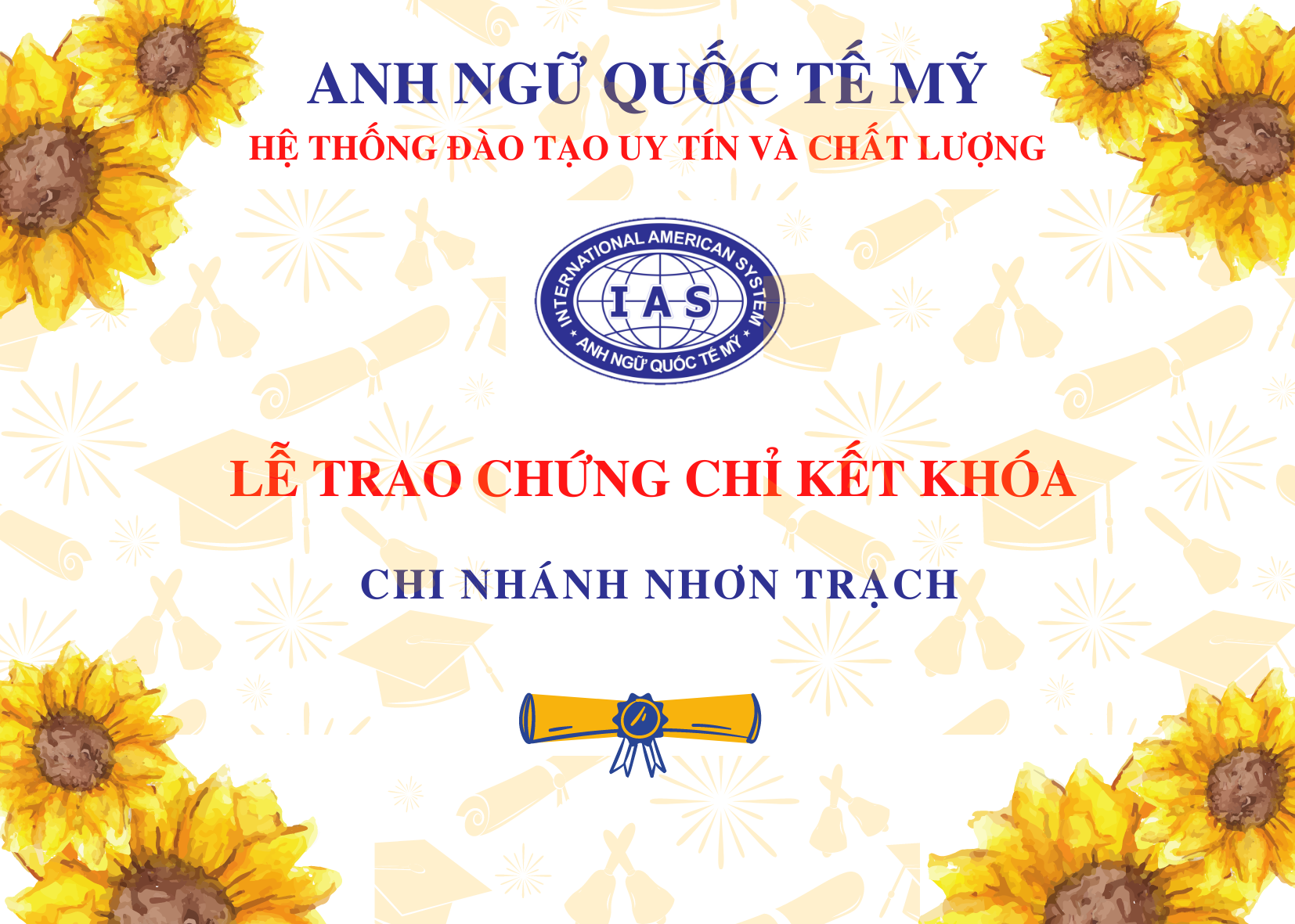 Lễ trao chứng chỉ kết khóa - CN Nhơn Trạch