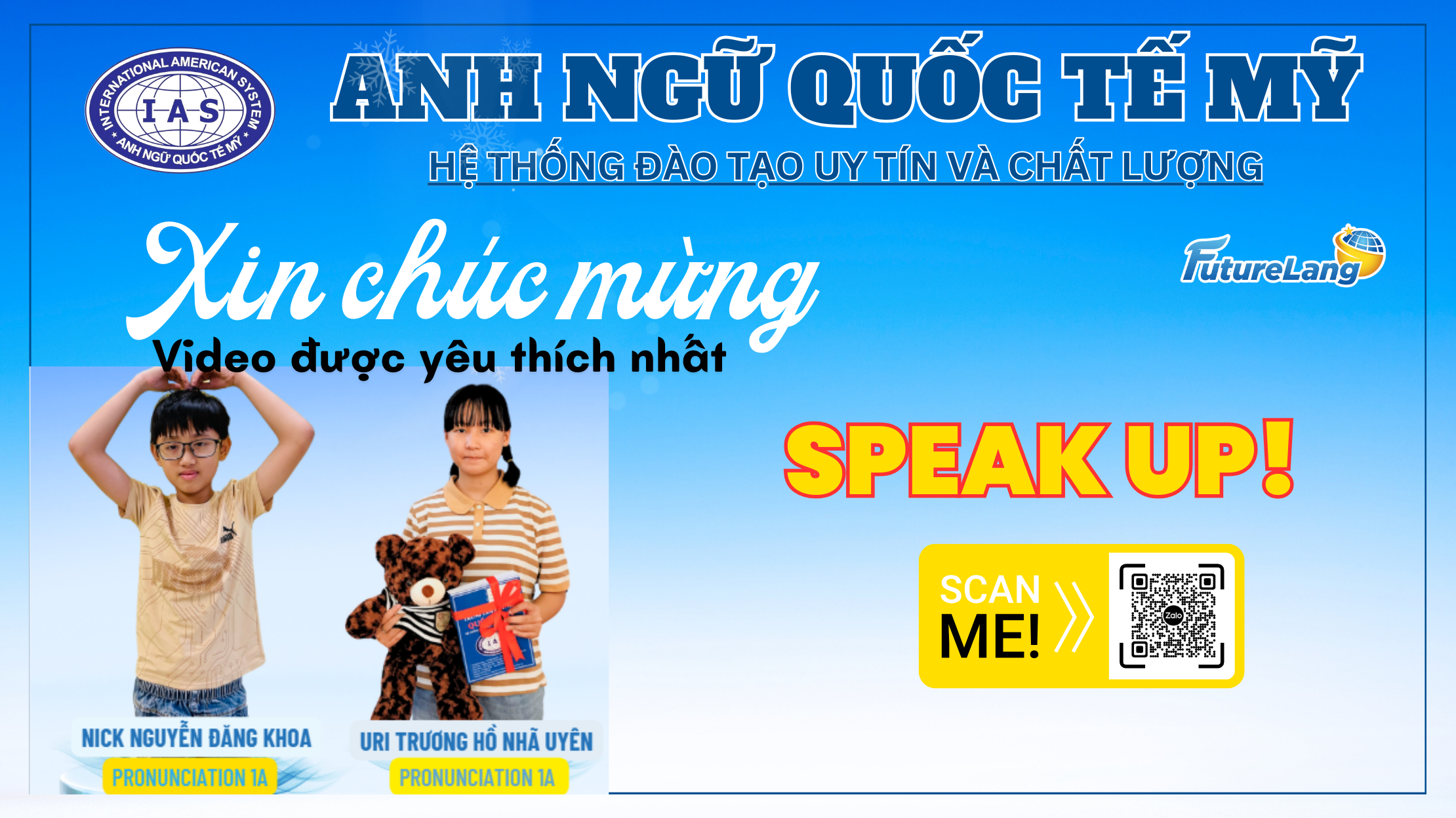 HỌC VIÊN ĐẠT THÀNH TÍCH TỐT LỚP "30 NGÀY CHINH PHỤC PHÁT ÂM TIẾNG ANH"