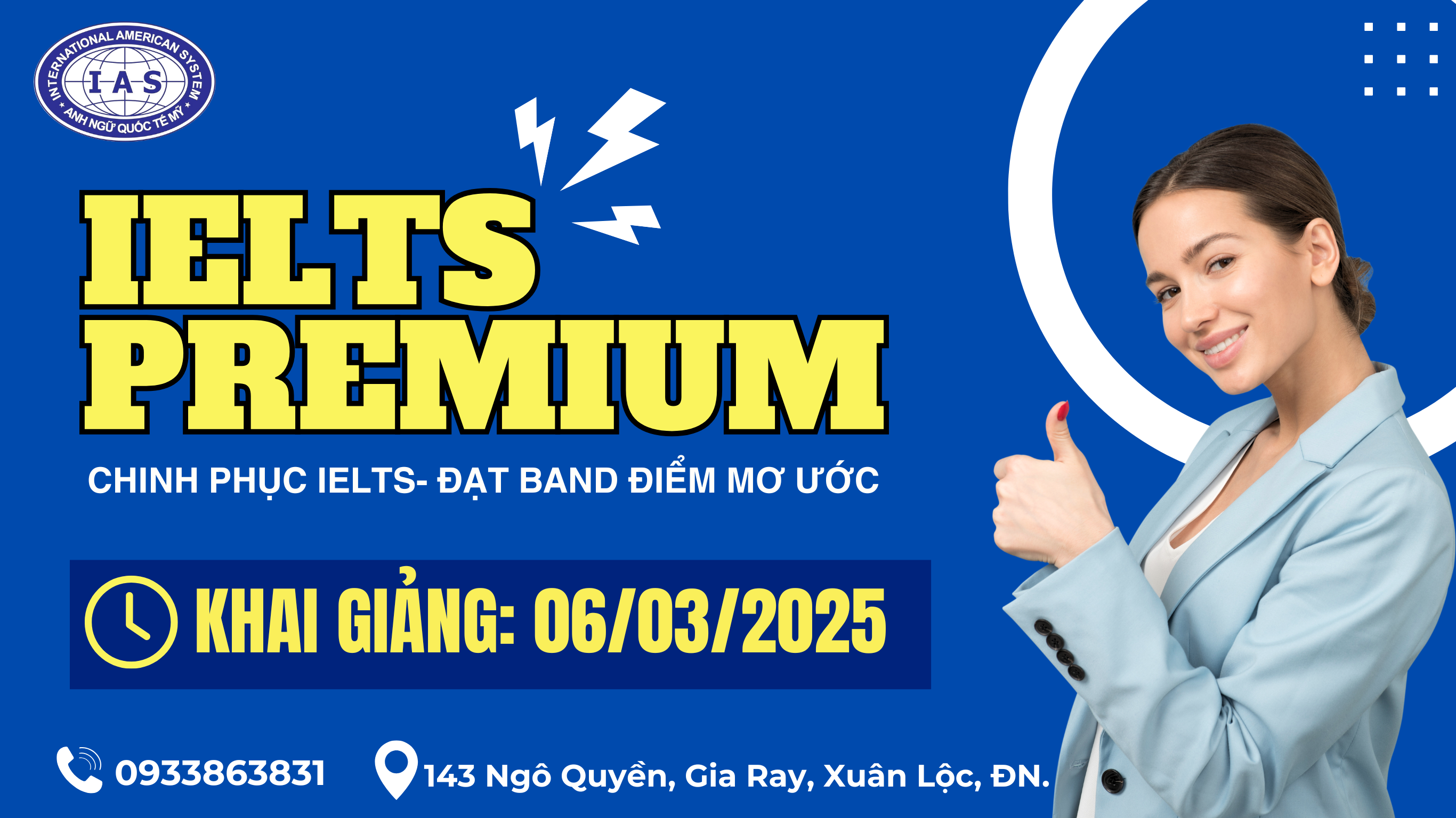 KHAI GIẢNG 06/03/2025-IELTS PREMIUM